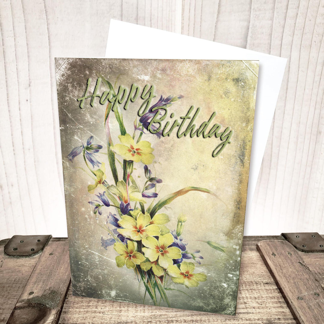 Vintage Floral Birthday Card by Yesterday's Best