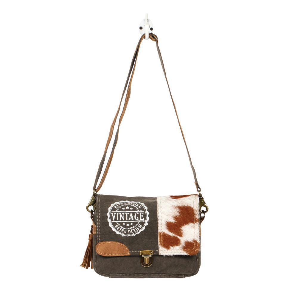 Vintage Stamp Messenger Bag