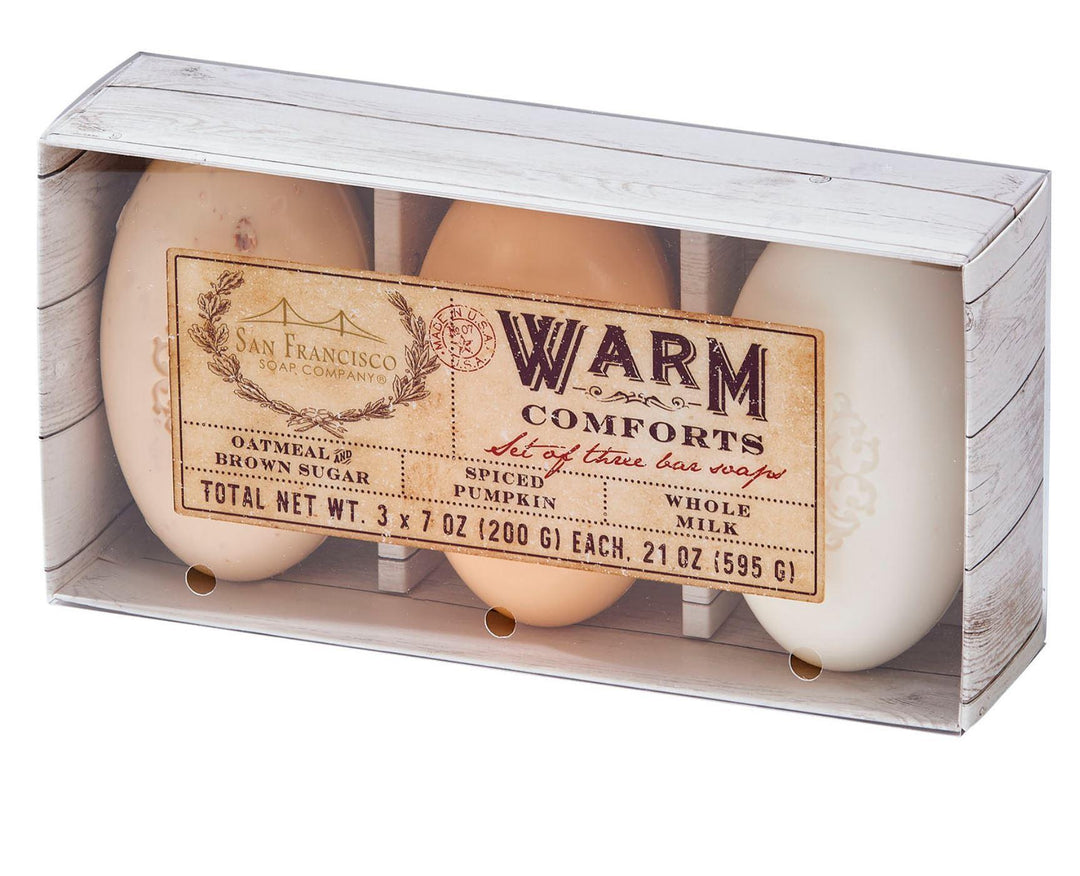 Warm Comforts Scented Soap Set of Three