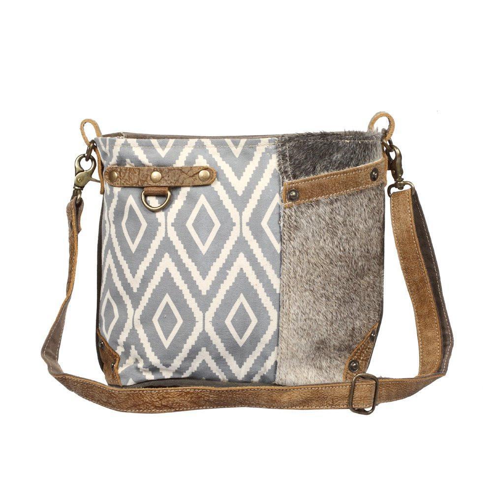 Washed Out Side Pocket Shoulder Bag