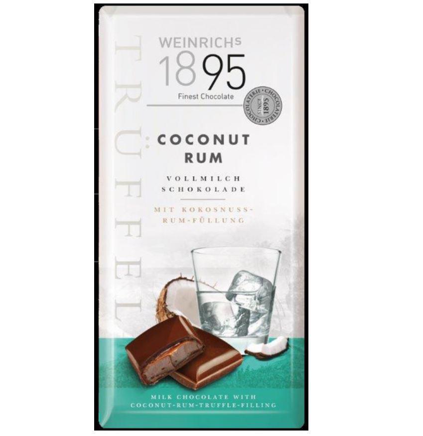 Weinrich Schokolade Chocolate Truffle Bar| Coconut Rum