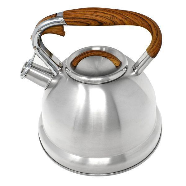 Whistling Tea Kettle Stainless Steel with Wood Handle