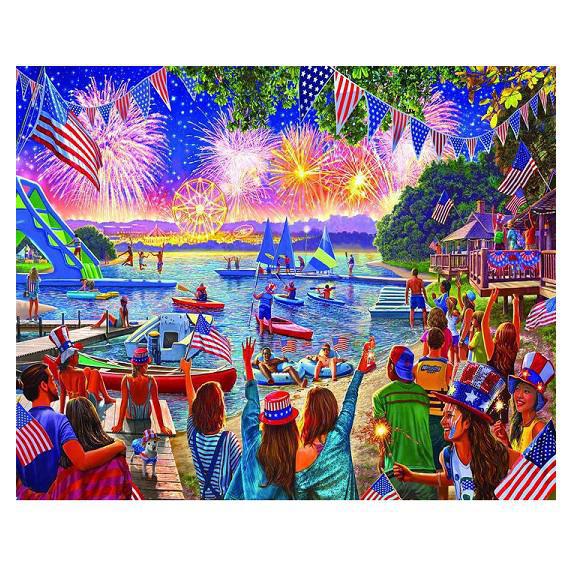 White Mountain Jigsaw Puzzle | 4th of July Fireworks 1000 Piece