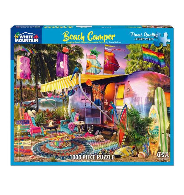 White Mountain Jigsaw Puzzle | Beach Camper 1000 Piece
