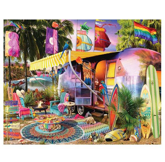 White Mountain Jigsaw Puzzle | Beach Camper 1000 Piece