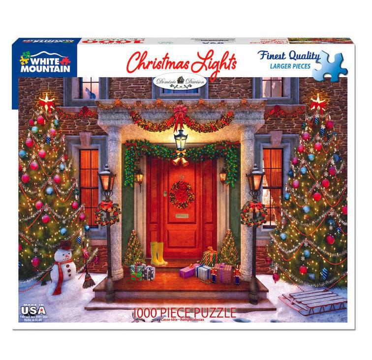 White Mountain Jigsaw Puzzle | Christmas Lights 1000 Piece