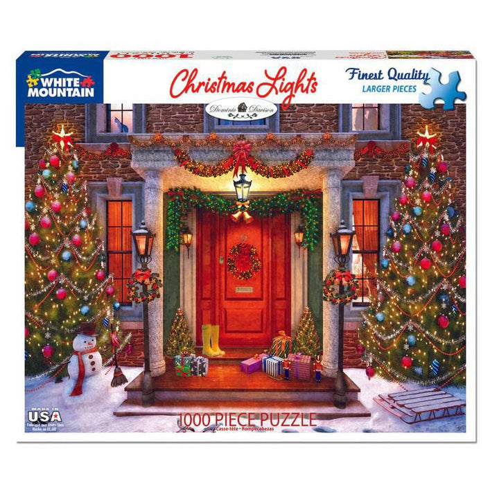 White Mountain Jigsaw Puzzle | Christmas Lights 1000 Piece