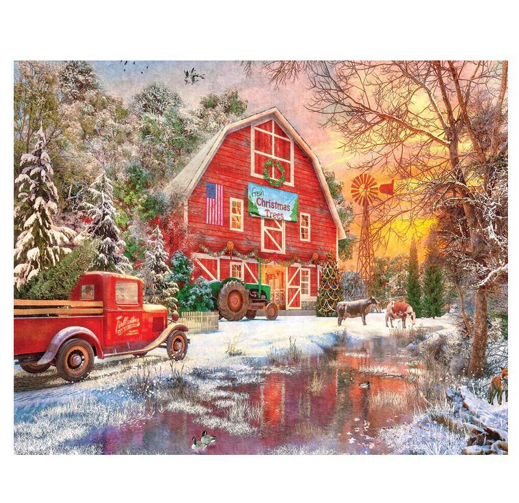White Mountain Jigsaw Puzzle | Christmas Tree Farm 1000 Piece