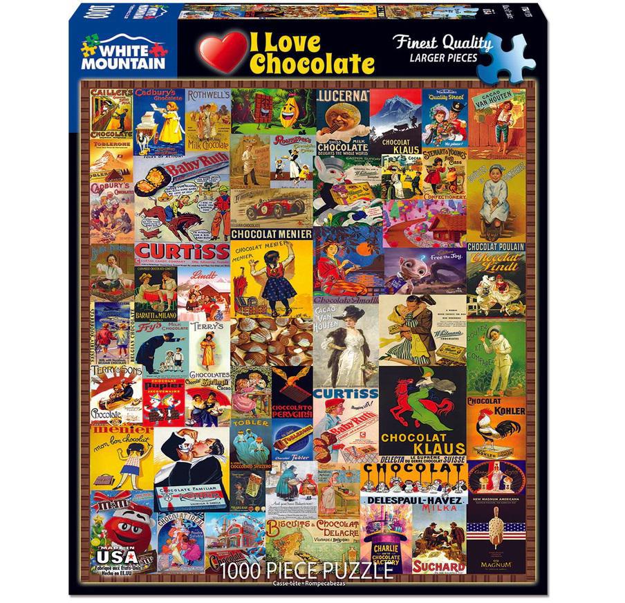 White Mountain Jigsaw Puzzle | I Love Chocolate 1000 Piece