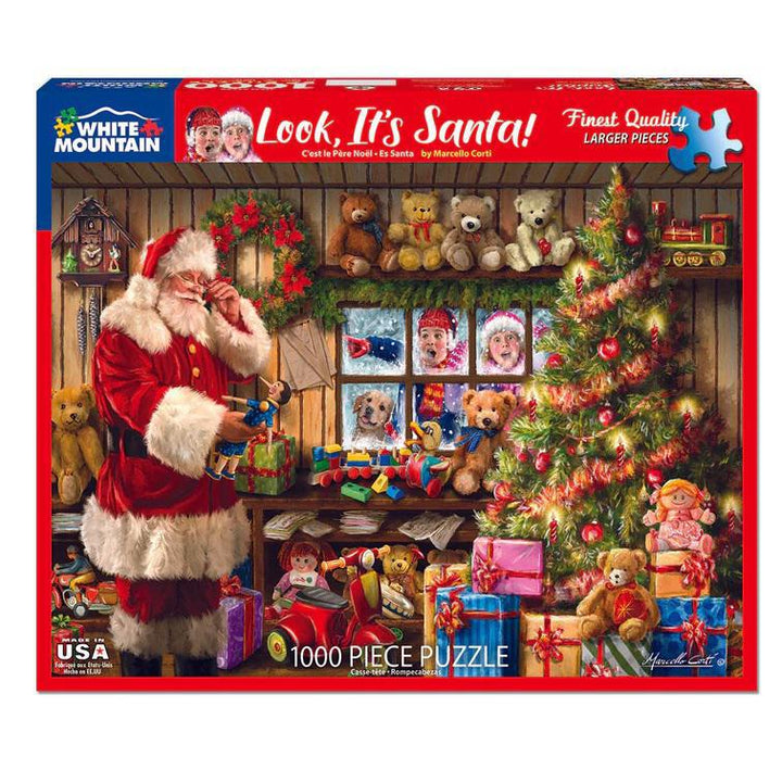 White Mountain Jigsaw Puzzle | Look, It's Santa 1000 Piece