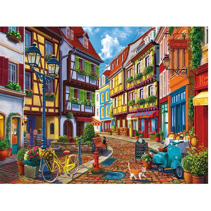 White Mountain Jigsaw Puzzle | Old World Street 500 Piece