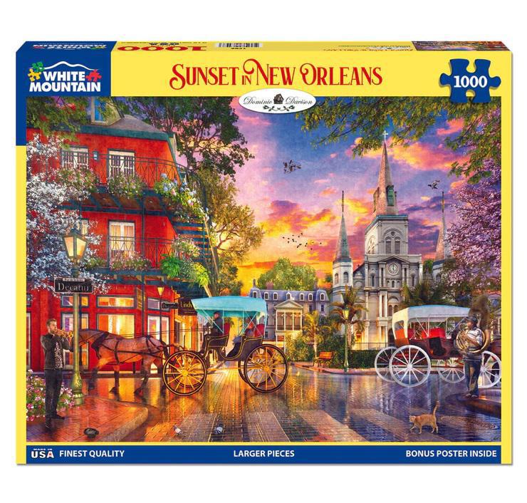 White Mountain Jigsaw Puzzle | Sunset in New Orleans 1000 Piece