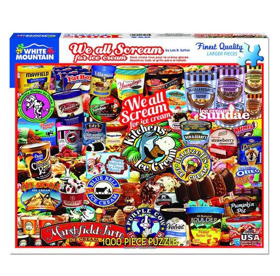 White Mountain Jigsaw Puzzle | We All Scream For Ice Cream 1000 Piece