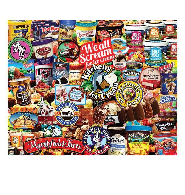 White Mountain Jigsaw Puzzle | We All Scream For Ice Cream 1000 Piece