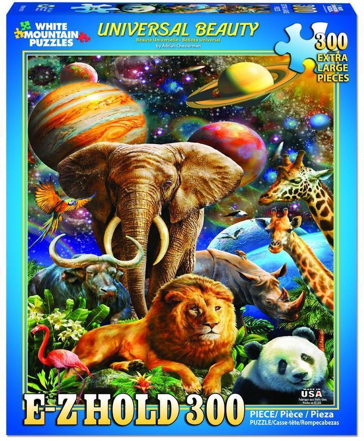 White Mountain Puzzle Universal Beauty 300 Piece EZ_HOLD Jigsaw Puzzle