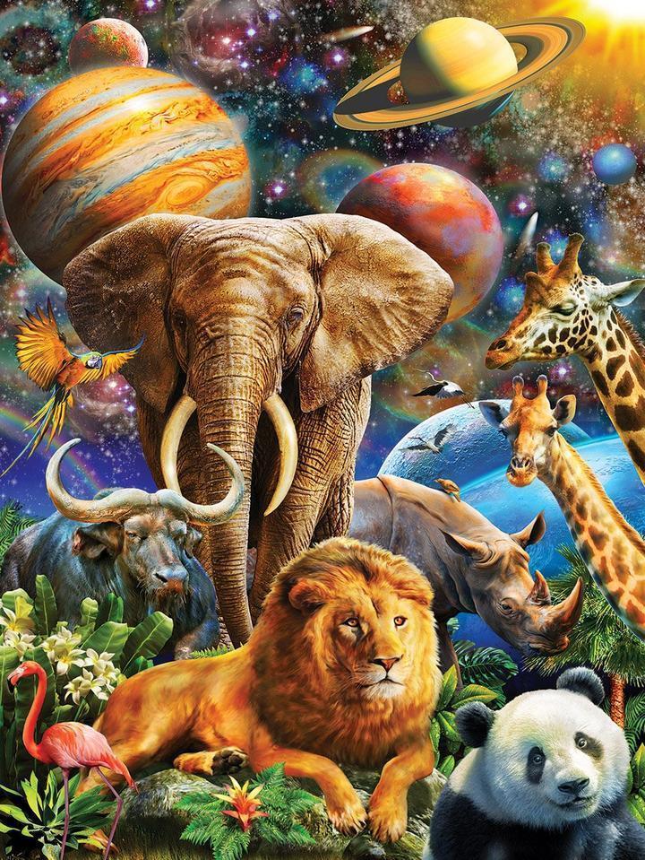 White Mountain Puzzle Universal Beauty 300 Piece EZ_HOLD Jigsaw Puzzle