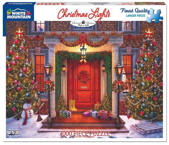 White Mountain Puzzles Christmas Lights 1000 Piece Puzzle