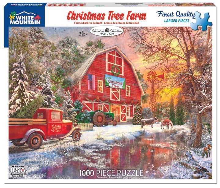 White Mountain Puzzles Christmas Tree Farm 1000 Piece Puzzle