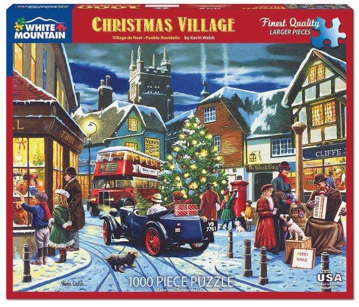 White Mountain Puzzles Christmas Village 1000 Piece Puzzle