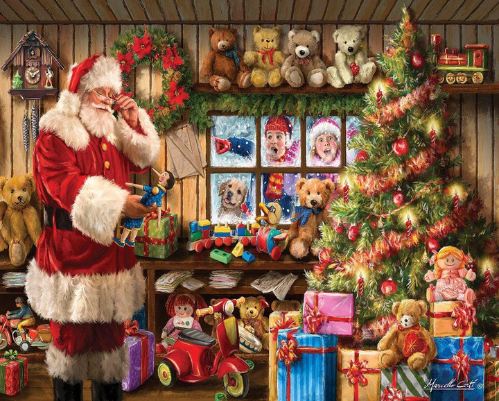 White Mountain Puzzles Look, It's Santa 1000 Piece Puzzle