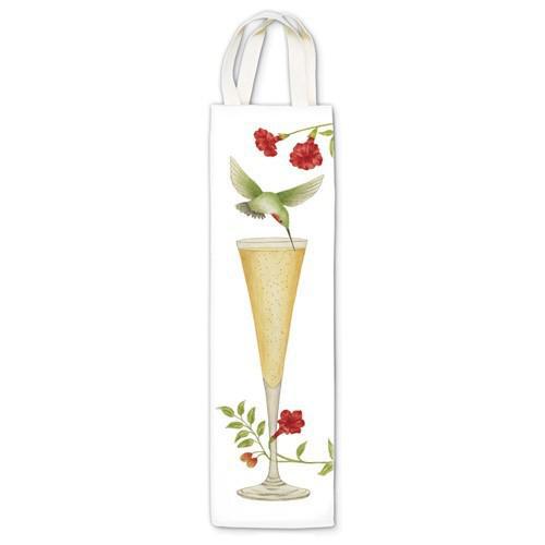 Wine Gift Caddy Tote | Champaign Hummingbird