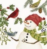 Wine Gift Caddy Tote | Snowman & Feathered Friends