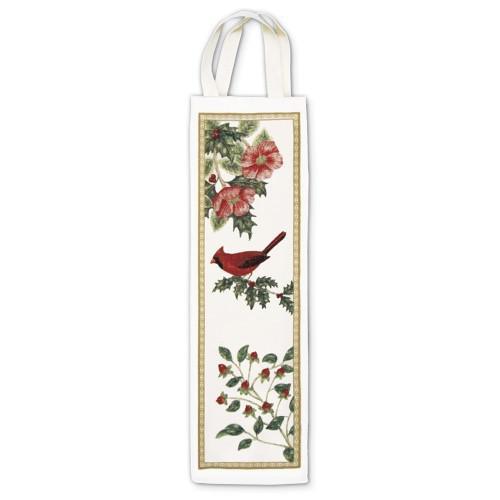 Wine Gift Caddy Tote | Snowman & Feathered Friends