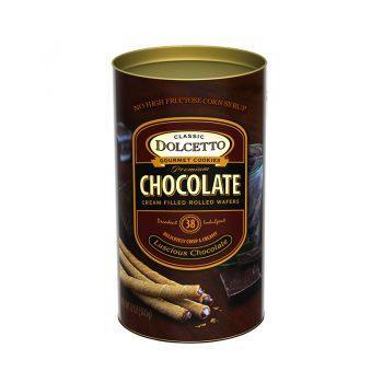 Dolcetto Cream Filled Rolled Wafers | Chocolate 12 oz Dolcetto Cream Filled Rolled Wafers | Chocolate