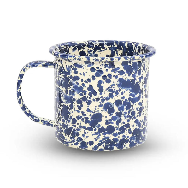 Enamelware Splatter Mug | Navy & Cream 12 oz. Enamelware Splatter Mug | Navy & Cream
