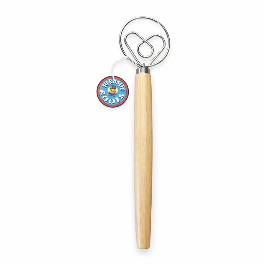 13" Danish Dough Whisk with Wood Handle - Heart 13" Danish Dough Whisk with Wood Handle - Heart