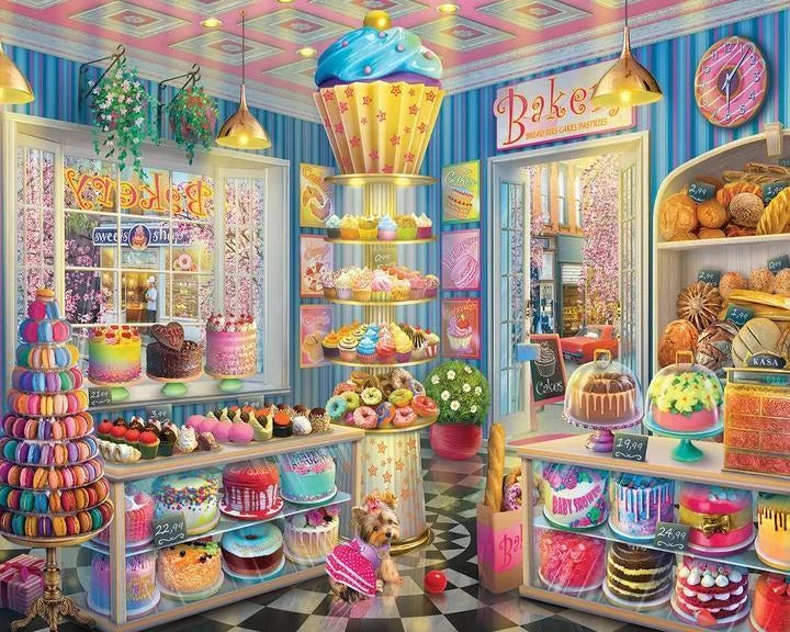 White Mountain Puzzle | Cupcake Bakery (2259pz) - 1000 Piece Jigsaw Puzzle