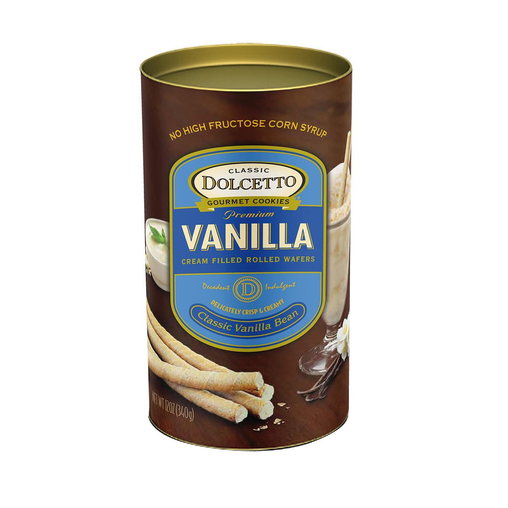 Dolcetto Cream Filled Rolled Wafers | Vanilla 12 oz