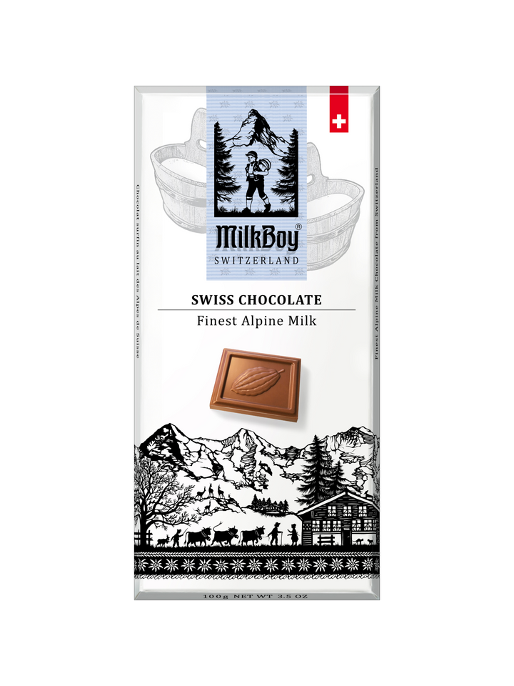 Milkboy Swiss Chocolates Finest Alpine Milk 3.5 oz Milkboy Swiss Chocolates Finest Alpine Milk