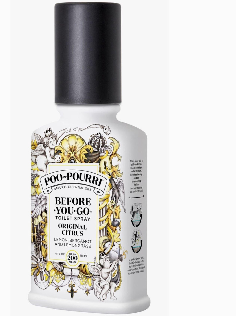Poo-Pourri Before-You-Go Toilet Spray | Original Citrus 4 oz spray bottle Poo-Pourri Before-You-Go Toilet Spray | Original Citrus