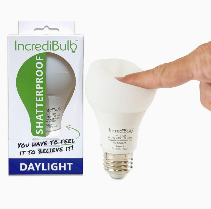 Incredibulb Shatterproof LED Light Bulb 7W Daylight