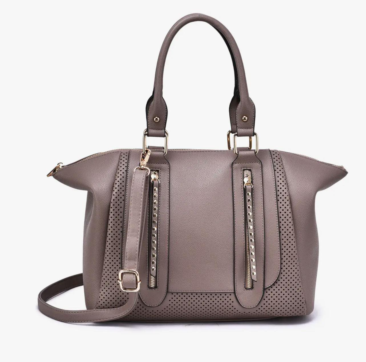 Adeline Peforated Satchel