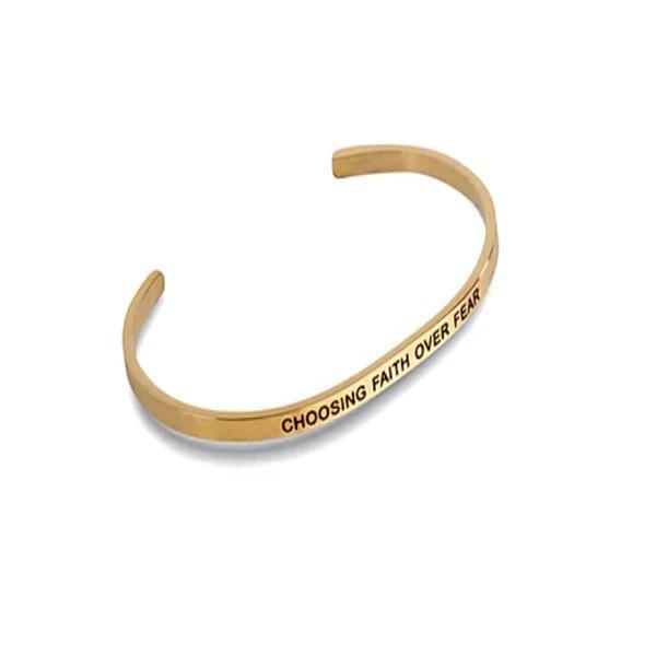 Adjustable Cuff Bracelets | Choosing Faith Over Fear Adjustable Cuff Bracelets | Choosing Faith Over Fear