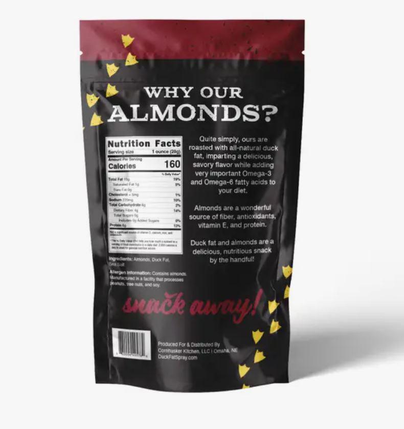 All Natural Duck Fat Roasted Almonds with Sea salt