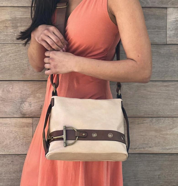 Liz Soto Handbags | Anna Crossbody Bag Almond