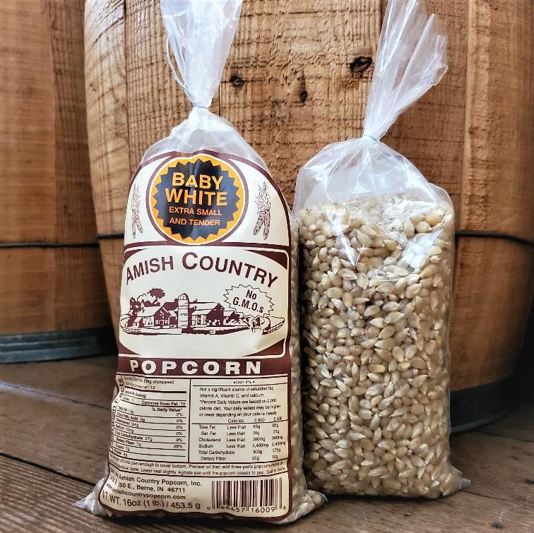 Amish Country Popcorn | Baby White Amish Country Popcorn | Baby White