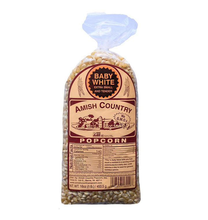 Amish Country Popcorn | Baby White Amish Country Popcorn | Baby White