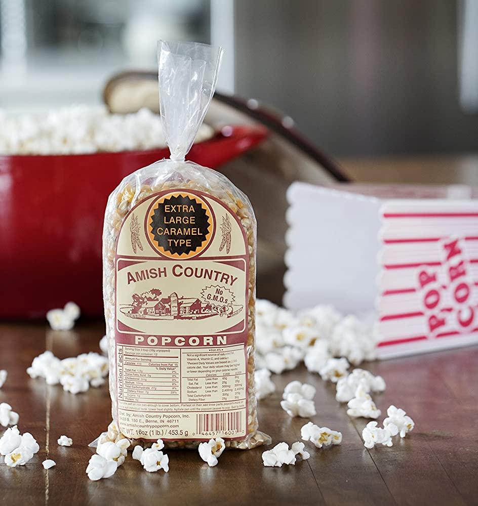 Amish Country Popcorn | Extra Large Caramel Type Amish Country Popcorn | Extra Large Caramel Type