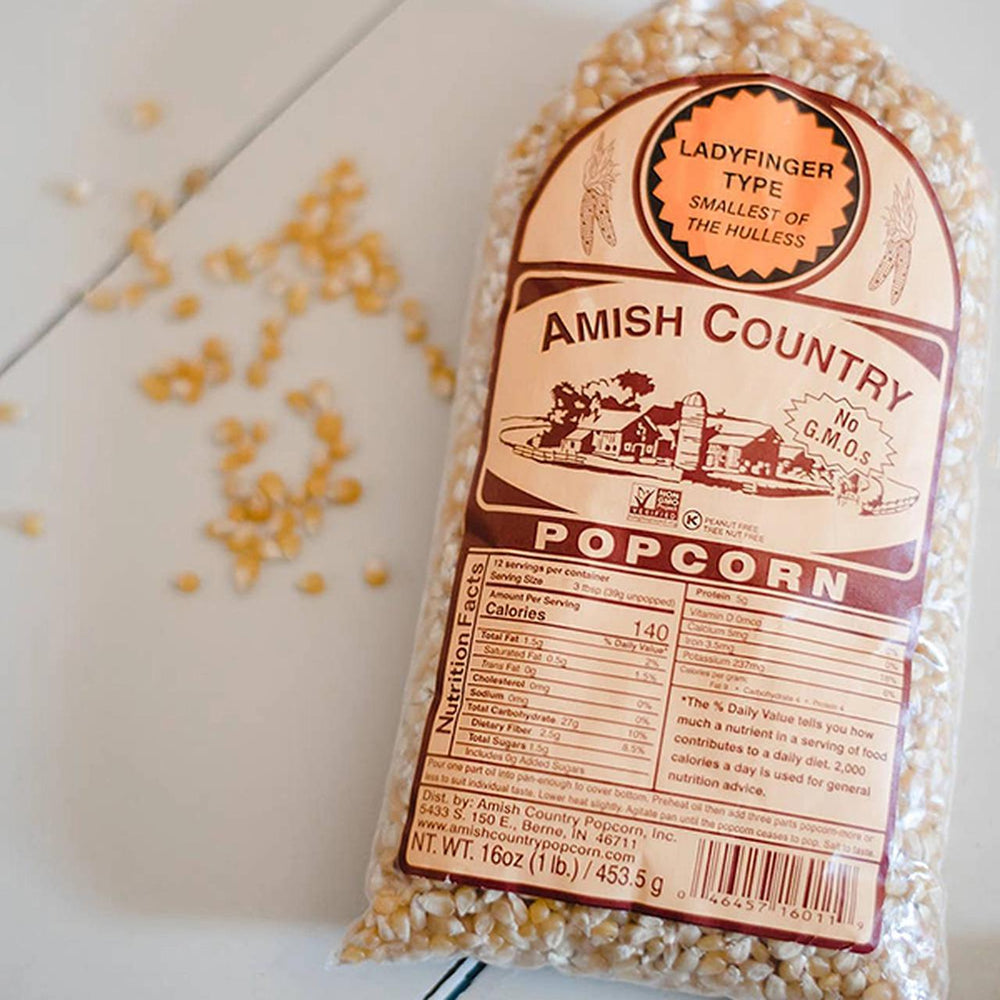 Amish Country Popcorn | Ladyfinger Amish Country Popcorn | Ladyfinger