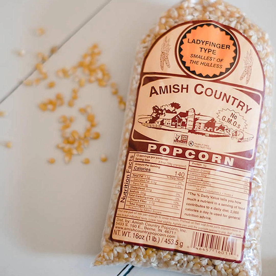 Amish Country Popcorn | Ladyfinger Amish Country Popcorn | Ladyfinger