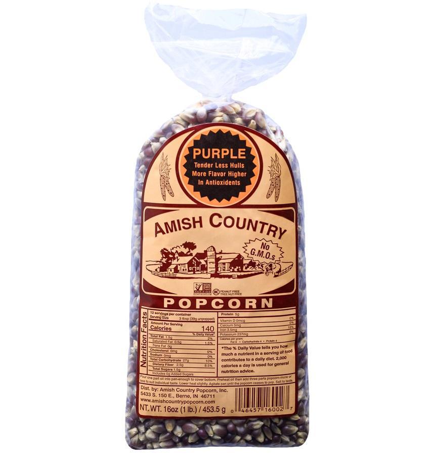 Amish Country Popcorn | Purple Amish Country Popcorn | Purple