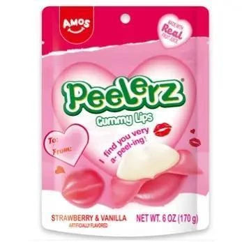 Amos Peelerz Valentine Gummy 6oz Amos Peelerz Valentine Gummy 6oz