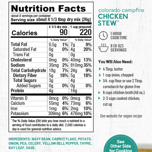 Anderson House Hearty Meals | Colorado Campfire Chicken Stew Anderson House Hearty Meals | Colorado Campfire Chicken Stew