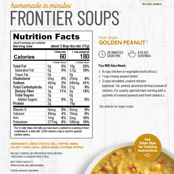 Anderson House Homemade in Minutes | Thai Inspired Golden Peanut Soup Mix Anderson House Homemade in Minutes | Thai Inspired Golden Peanut Soup Mix