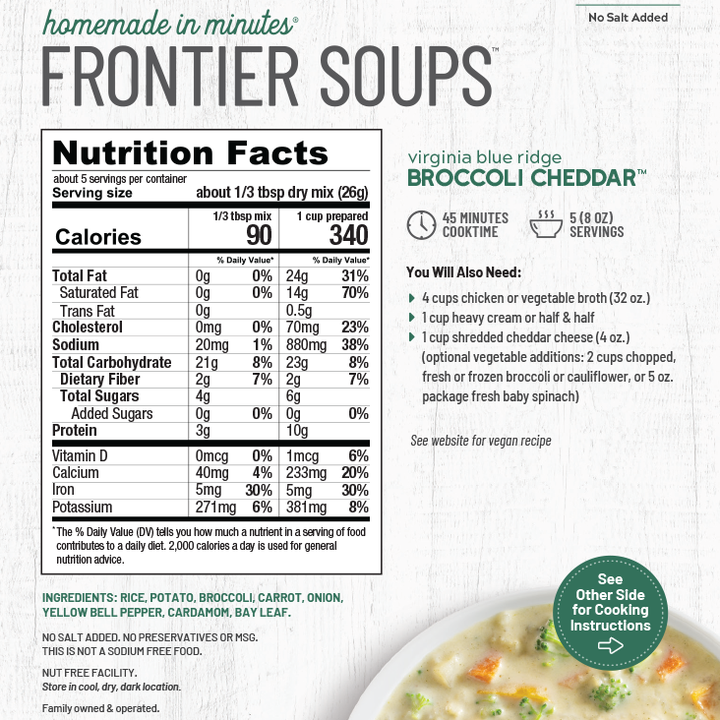 Anderson House Homemade in Minutes | Virginia Blue Ridge Broccoli Cheddar Soup Mix Anderson House Homemade in Minutes | Virginia Blue Ridge Broccoli Cheddar Soup Mix