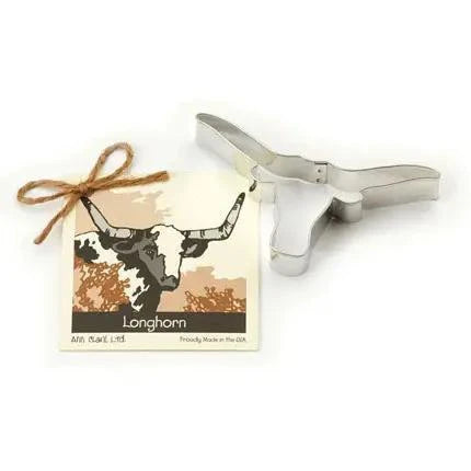 Ann Clark Longhorn Cookie Cutter 5 1/8". Ann Clark Longhorn Cookie Cutter 5 1/8".
